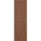 Ekena Millwork True Fit PVC Two Equal Panel Farmhouse Fixed Mount Shutters w/ Z-Bar, Burnt Toffee , 12W x 67H, PR TFP102FH12X067BT - alternate 3